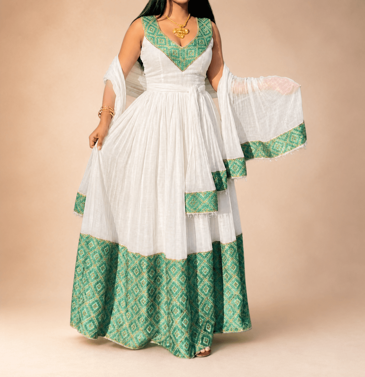 Mint Green Traditional Dress